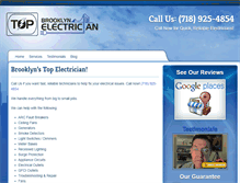 Tablet Screenshot of bestbrooklynelectrician.com